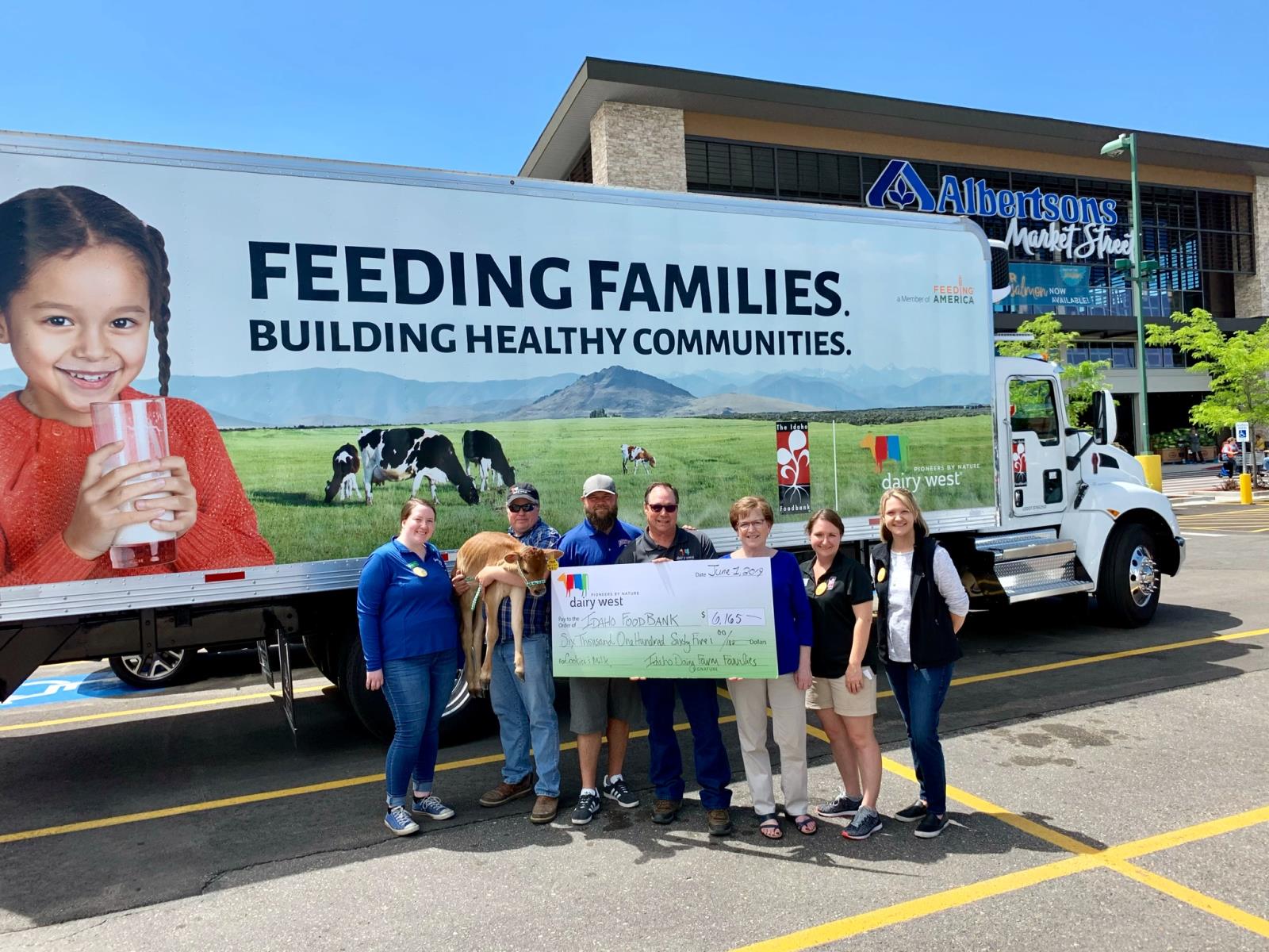 Dairy West recently donated this new refrigerated truck to the Idaho Foodbank to increase the nonprofit's ability to safely store milk and other perishable food products and deliver them to food pantries throughout Idaho.